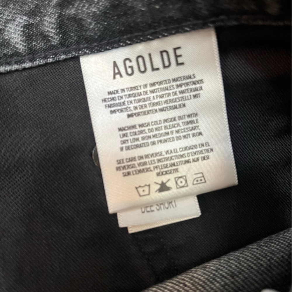 Agolde Dee Grey Jean Short Moxy - Picture 7 of 13